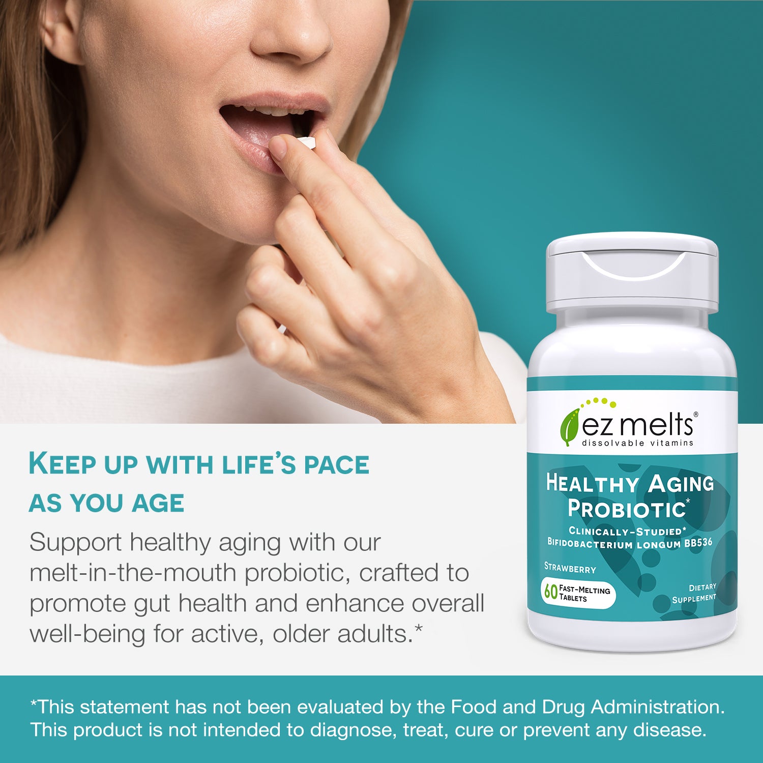 Probiotic Supplement Healthy Aging - EZ Melts