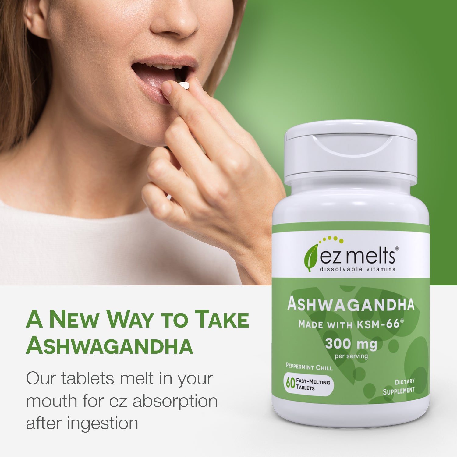 Ashwagandha Supplement - EZ Melts
