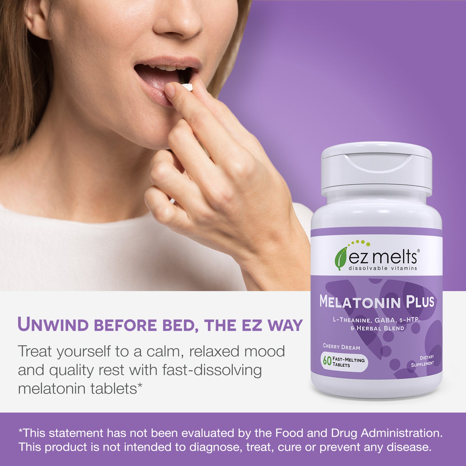 Melatonin Plus Tablets - EZ Melts