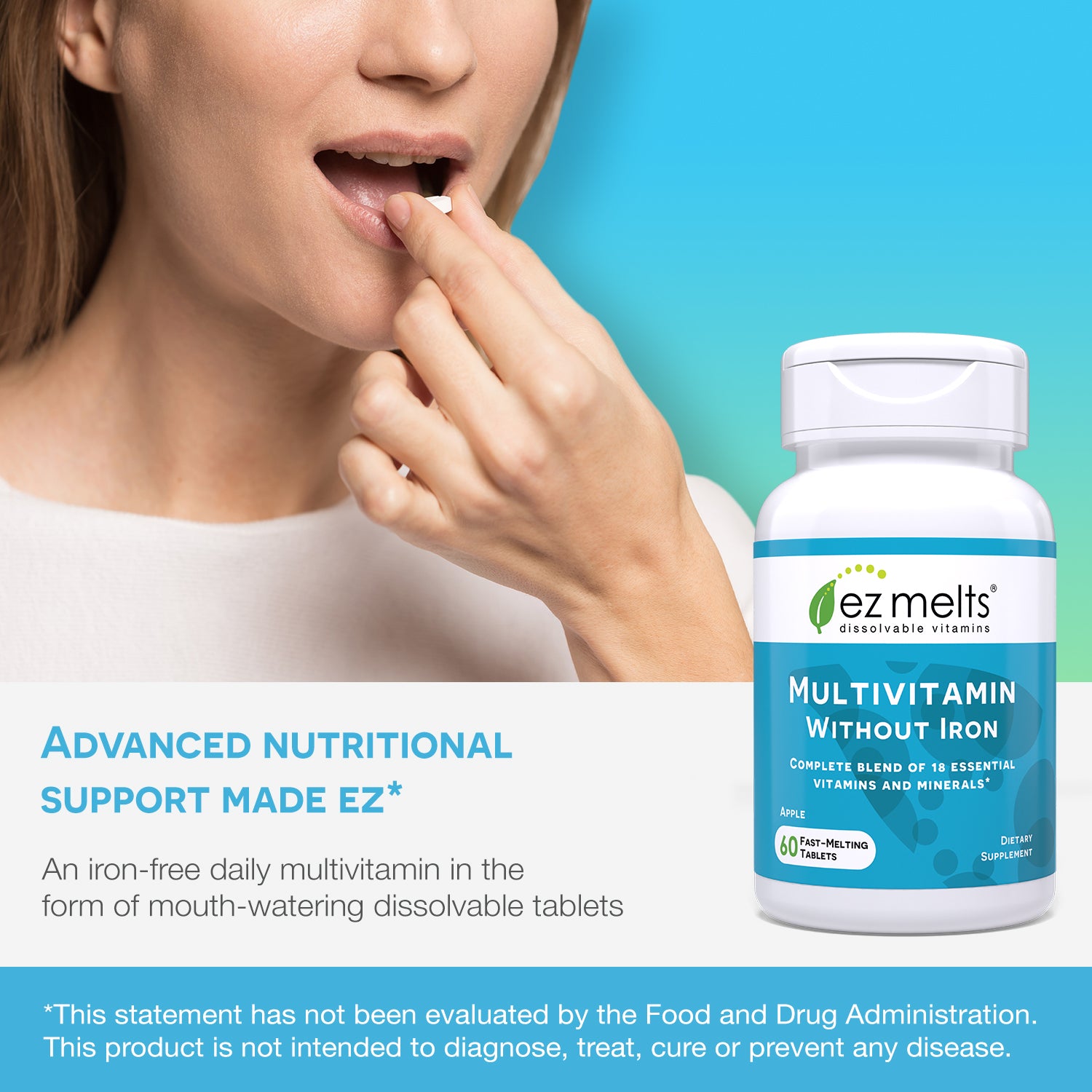 Multivitamin without Iron - EZ Melts