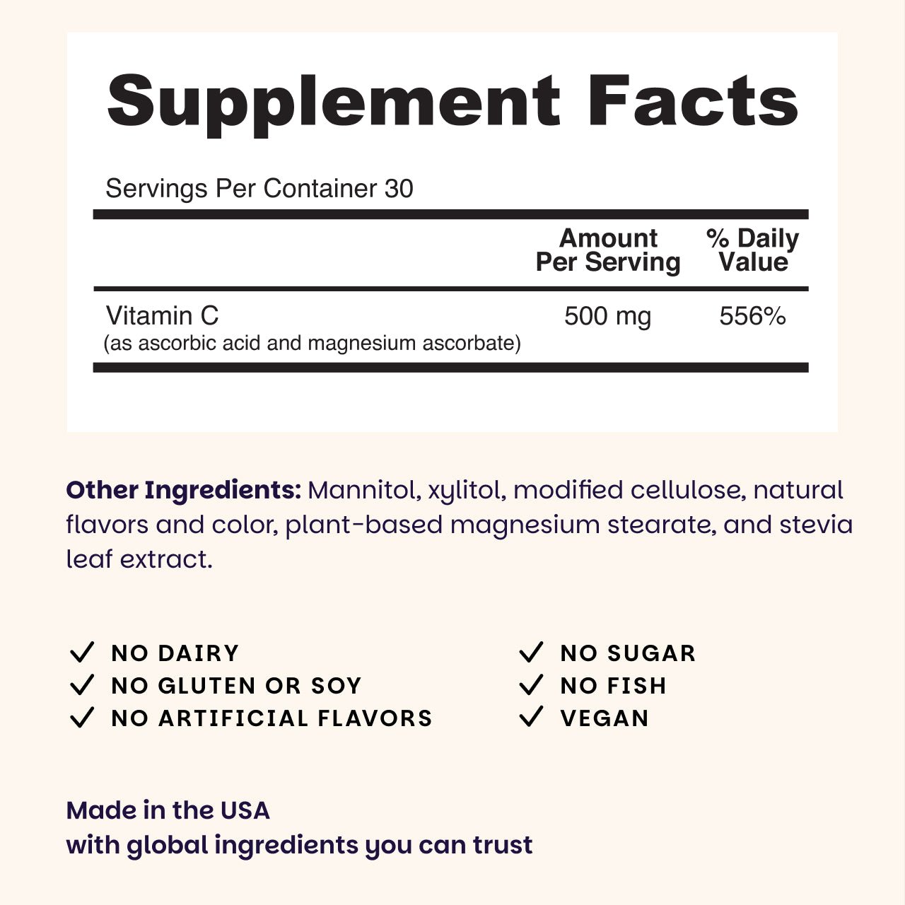Vitamin C Tablets - EZ Melts