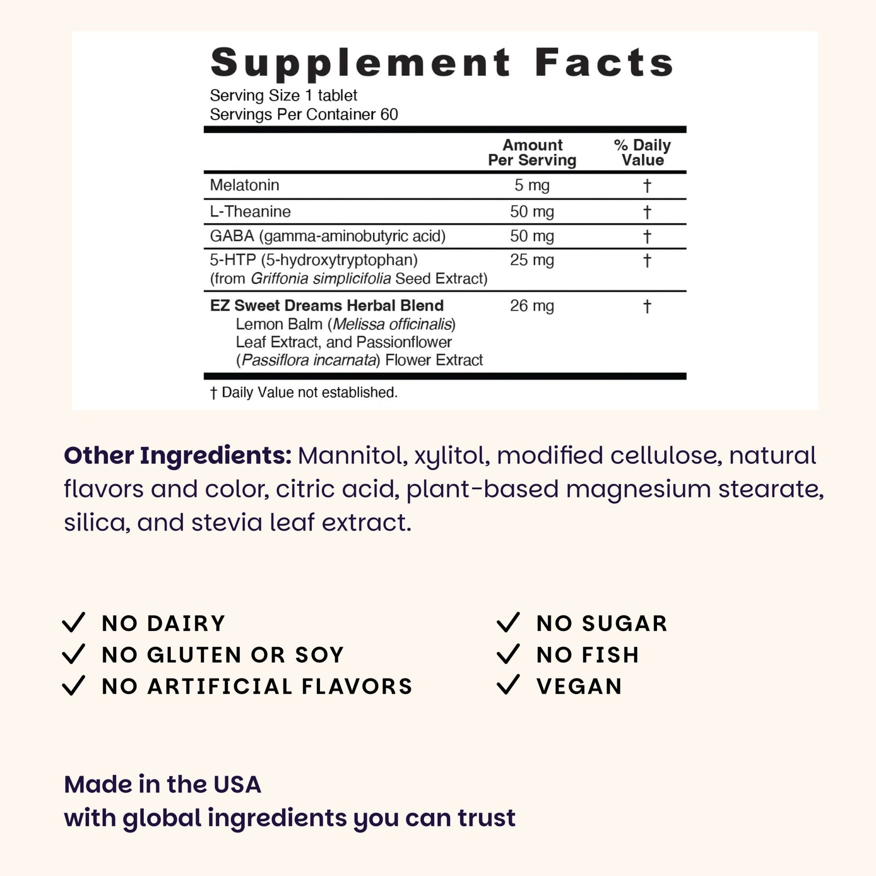 Melatonin Plus Tablets - EZ Melts
