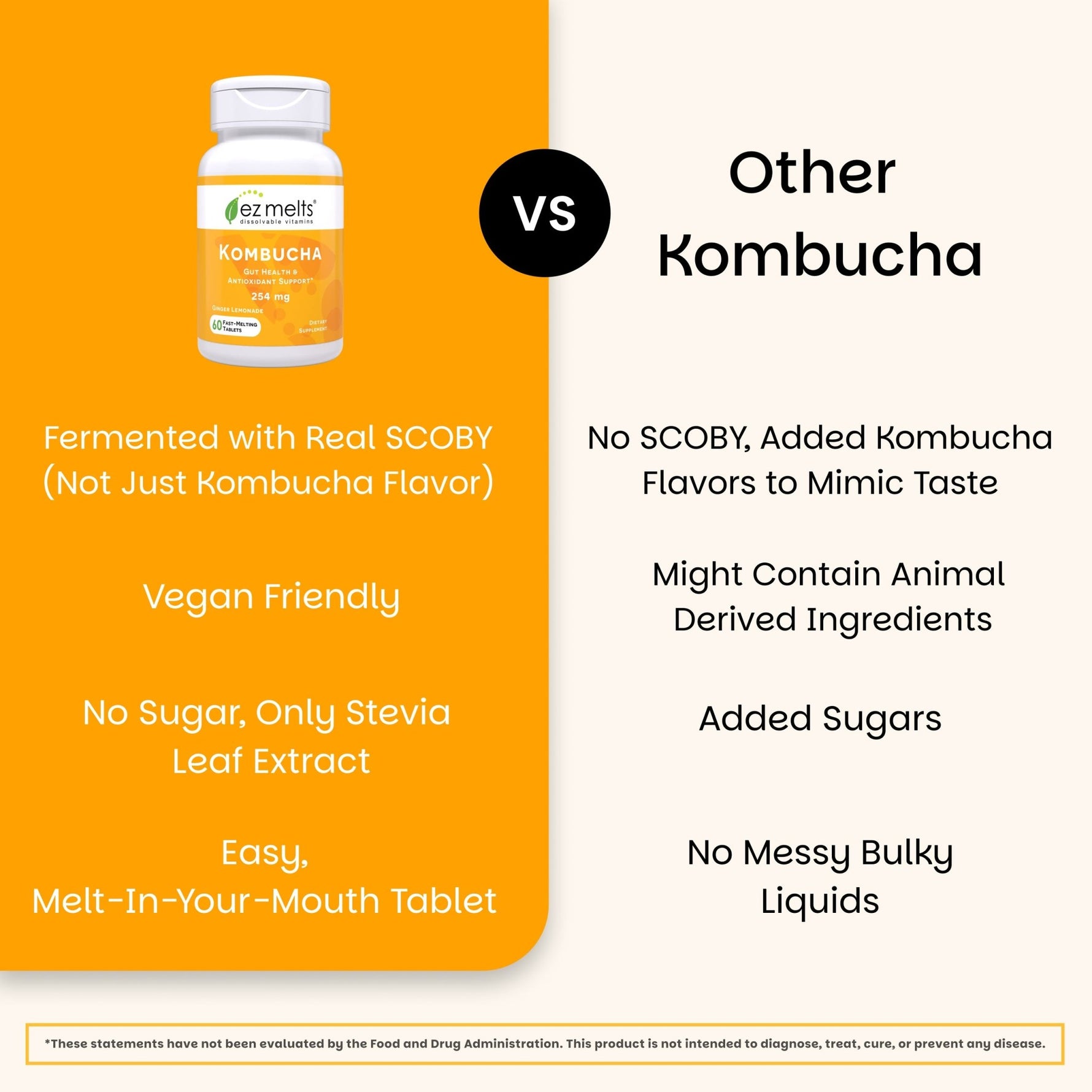 Kombucha Tablets - EZ Melts