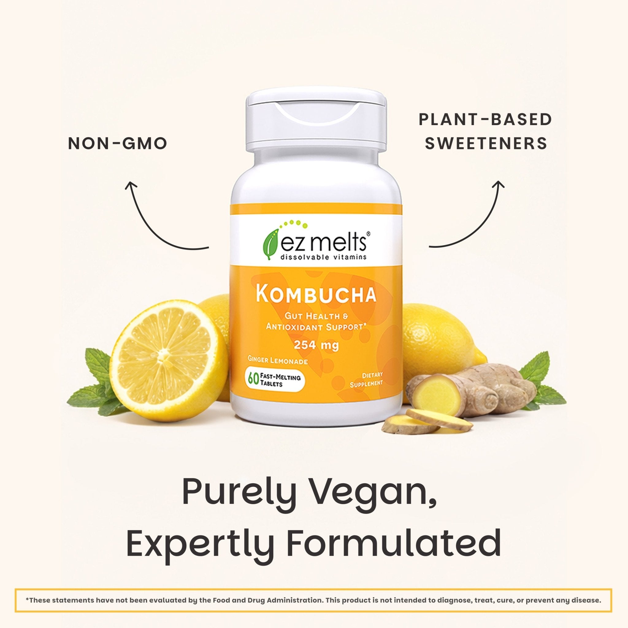 Kombucha Tablets: Dissolvable & Tasty – EZ Melts