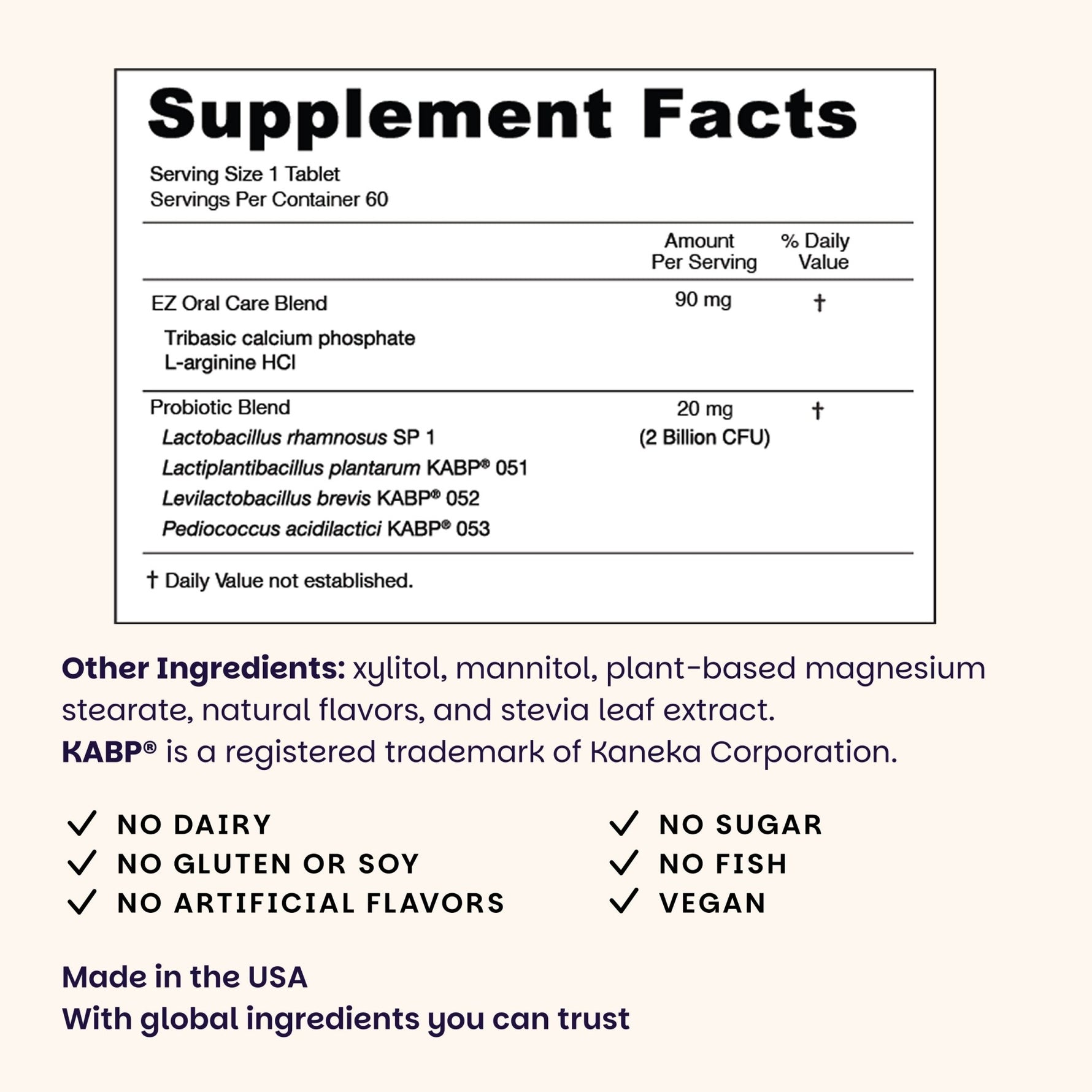 Oral Health Complete Probiotics - EZ Melts
