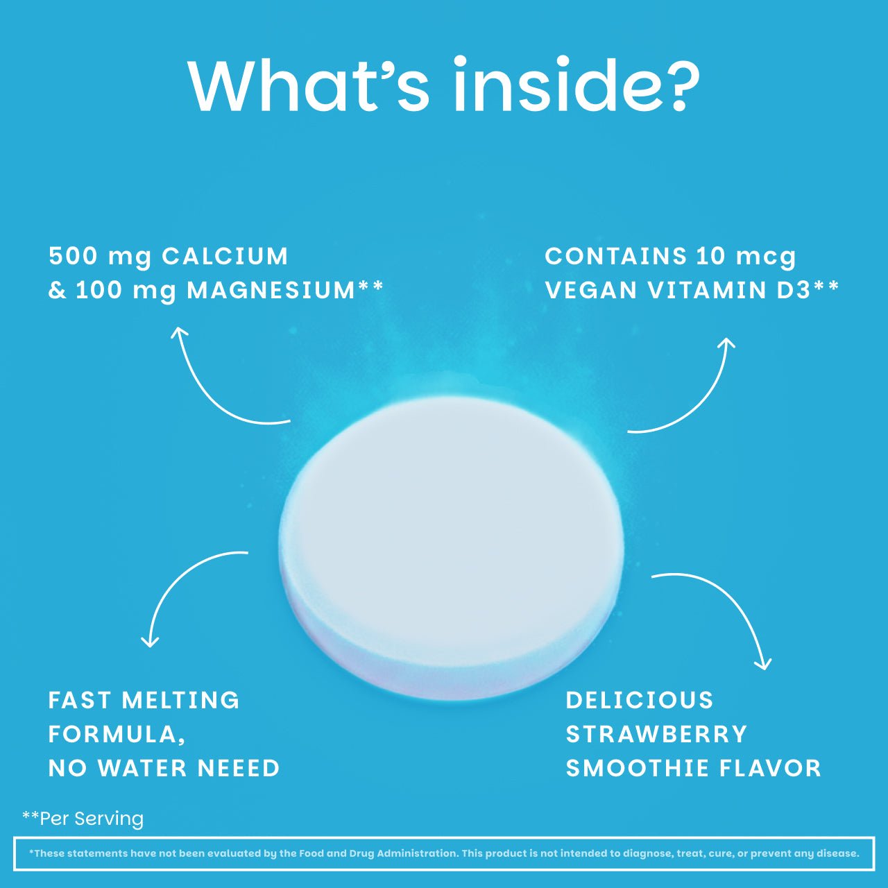 Calcium and Magnesium Supplement - EZ Melts