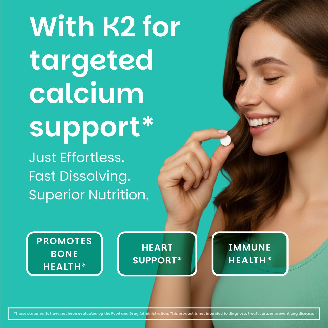 D3 + K2 Supplement - EZ Melts