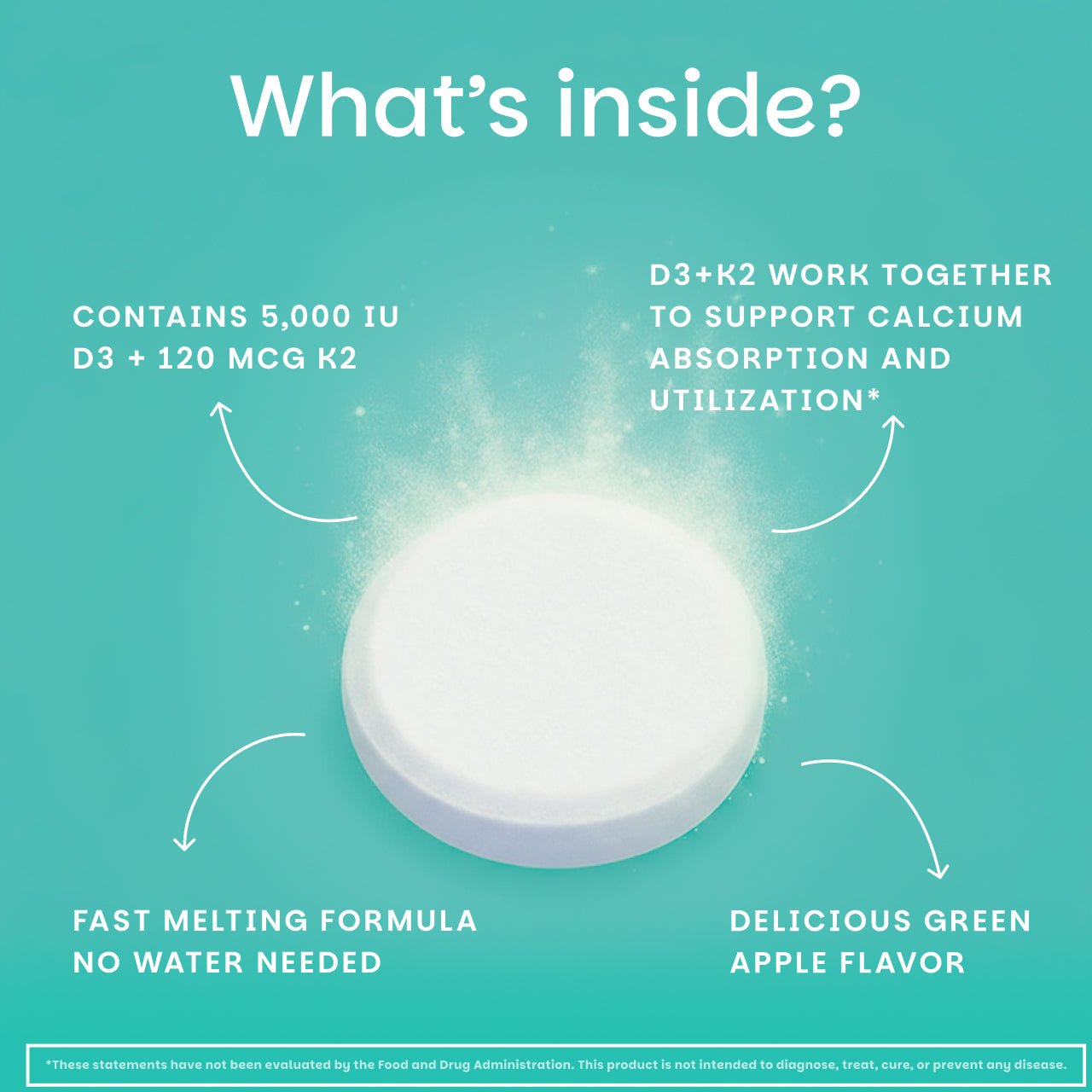 D3 + K2 Supplement - EZ Melts