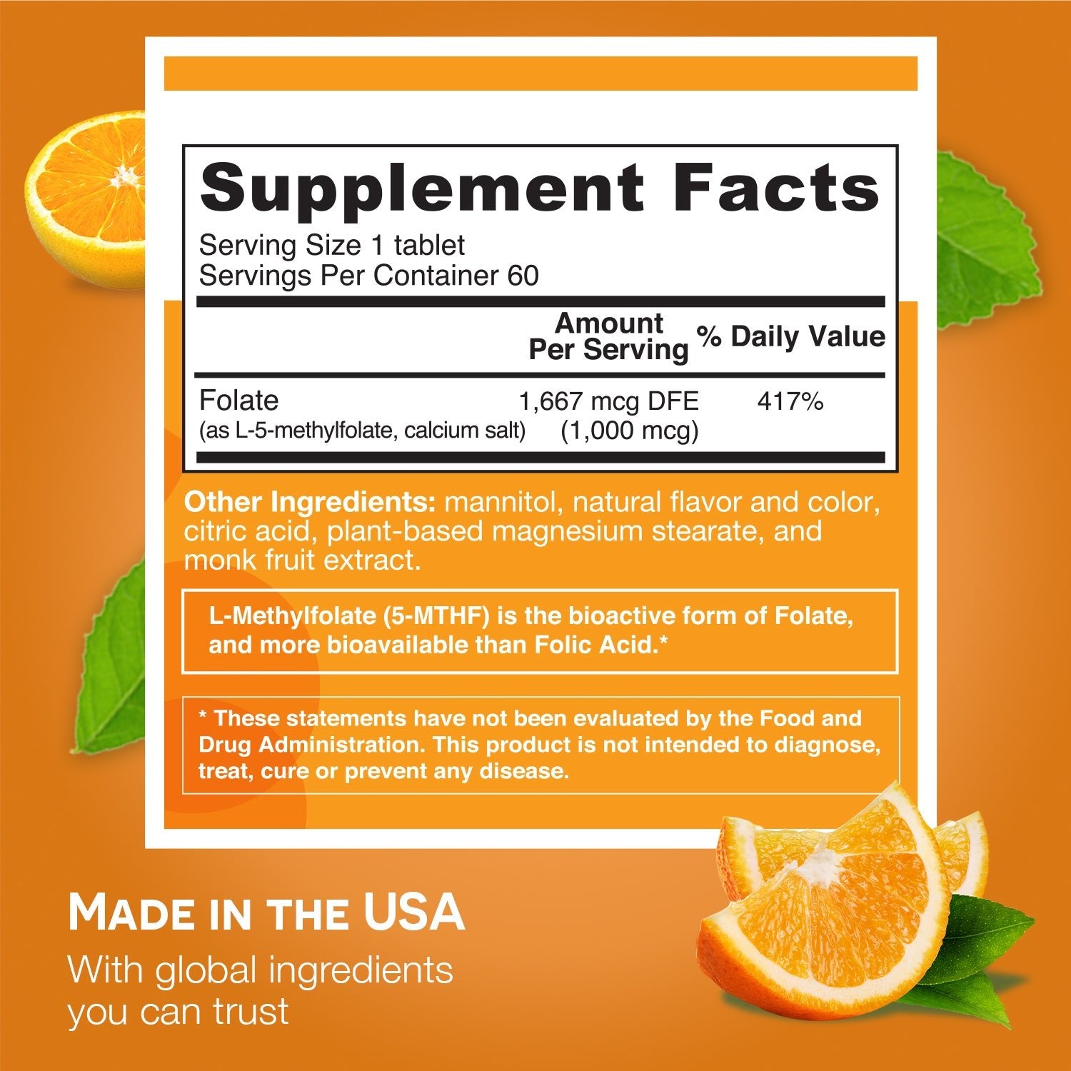 Folate Supplement - EZ Melts