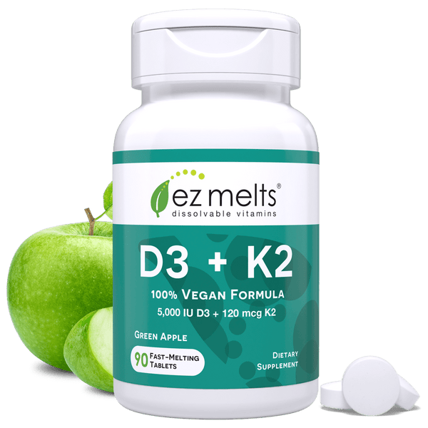 D3 + K2 Supplement: Dissolvable Tablets – EZ Melts