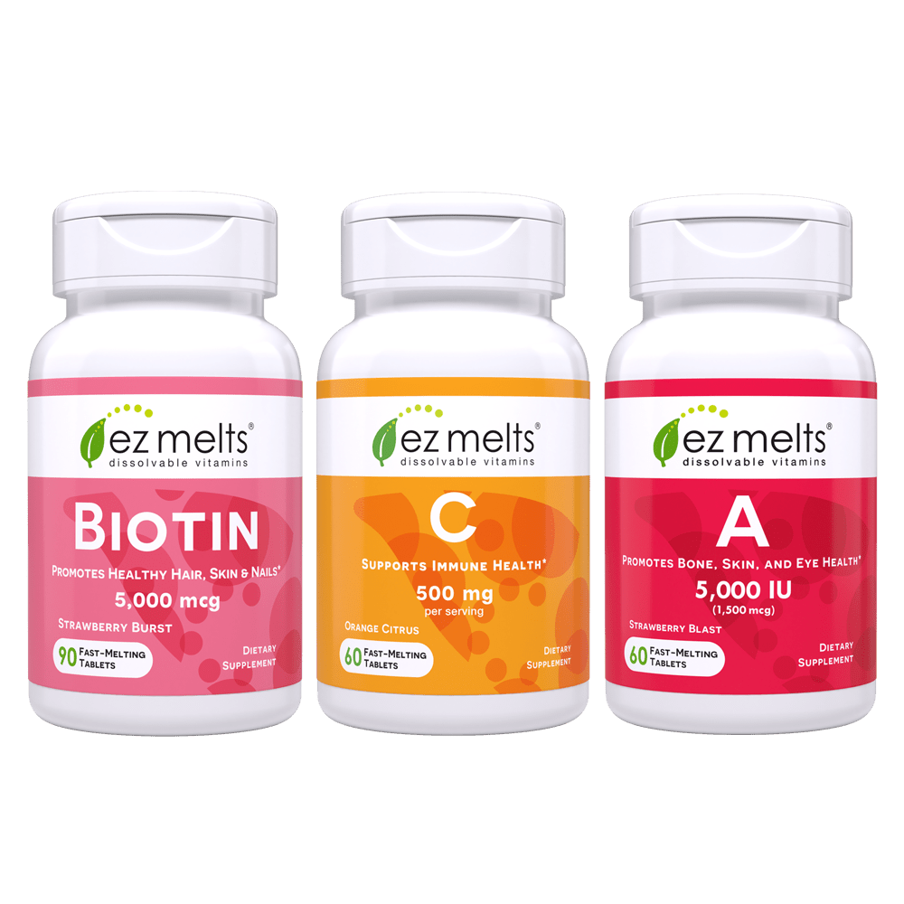 Essential Hair Skin & Nail Bundle - EZ Melts