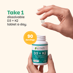 D3 + K2 Supplement - EZ Melts