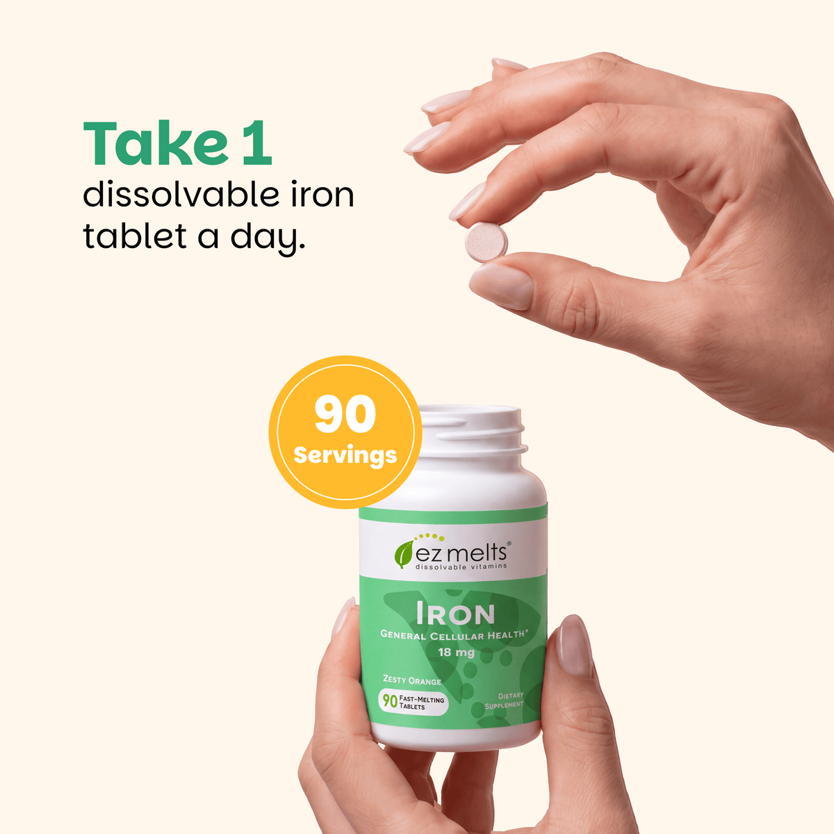 Iron Tablets - EZ Melts