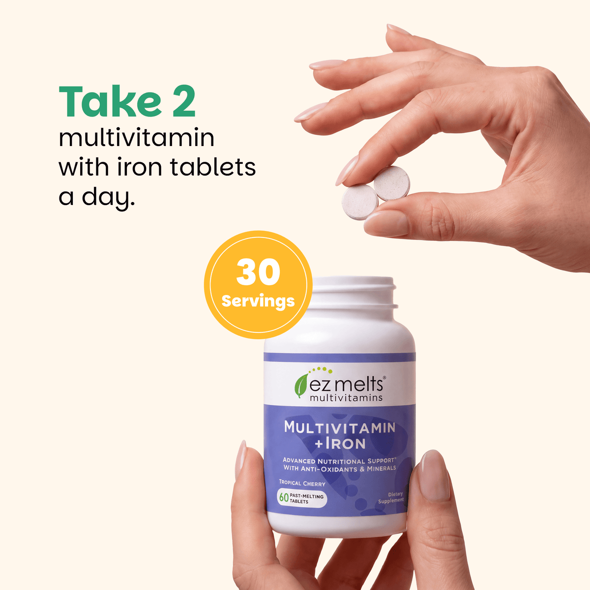 Multivitamin with Iron - EZ Melts