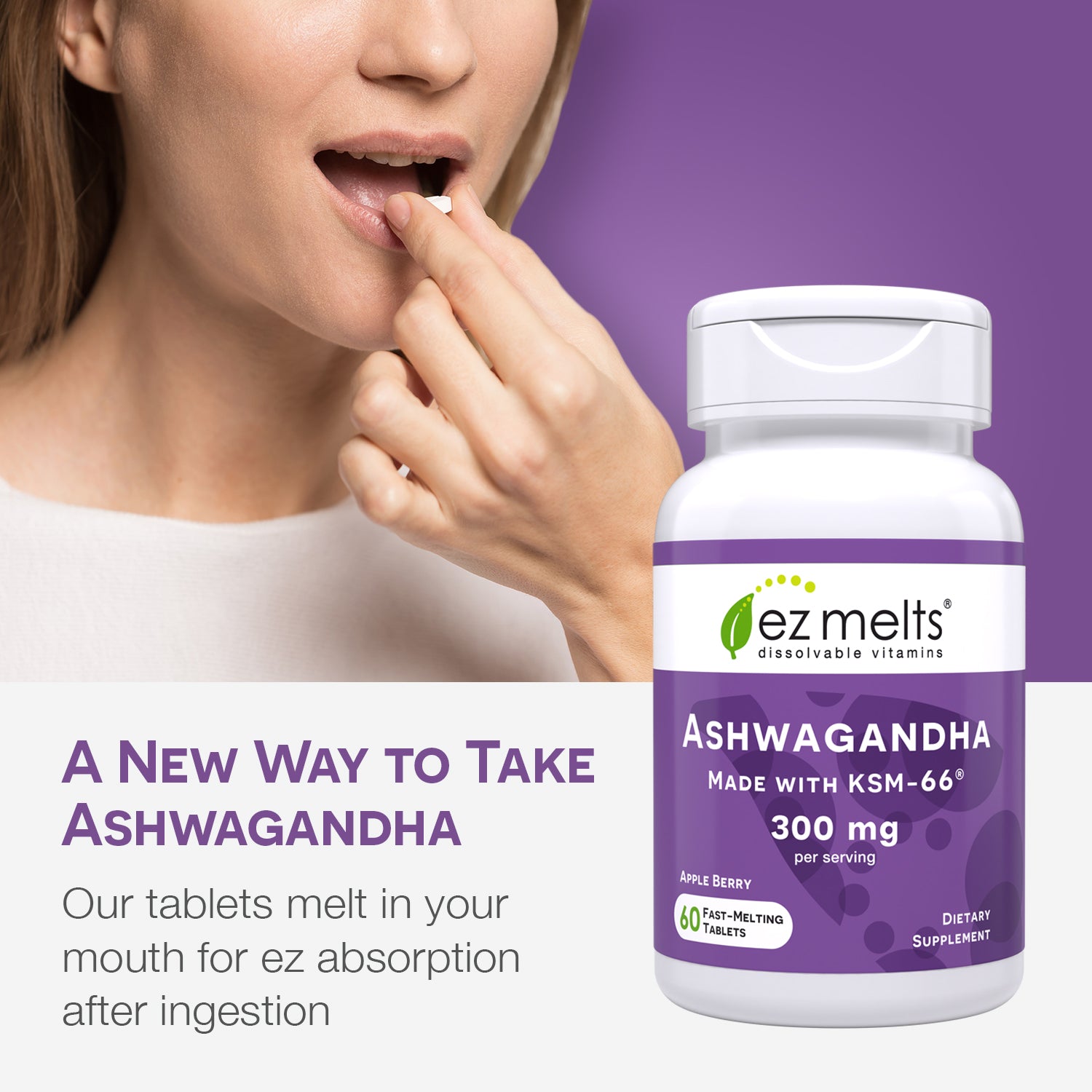 Ashwagandha Supplement - EZ Melts