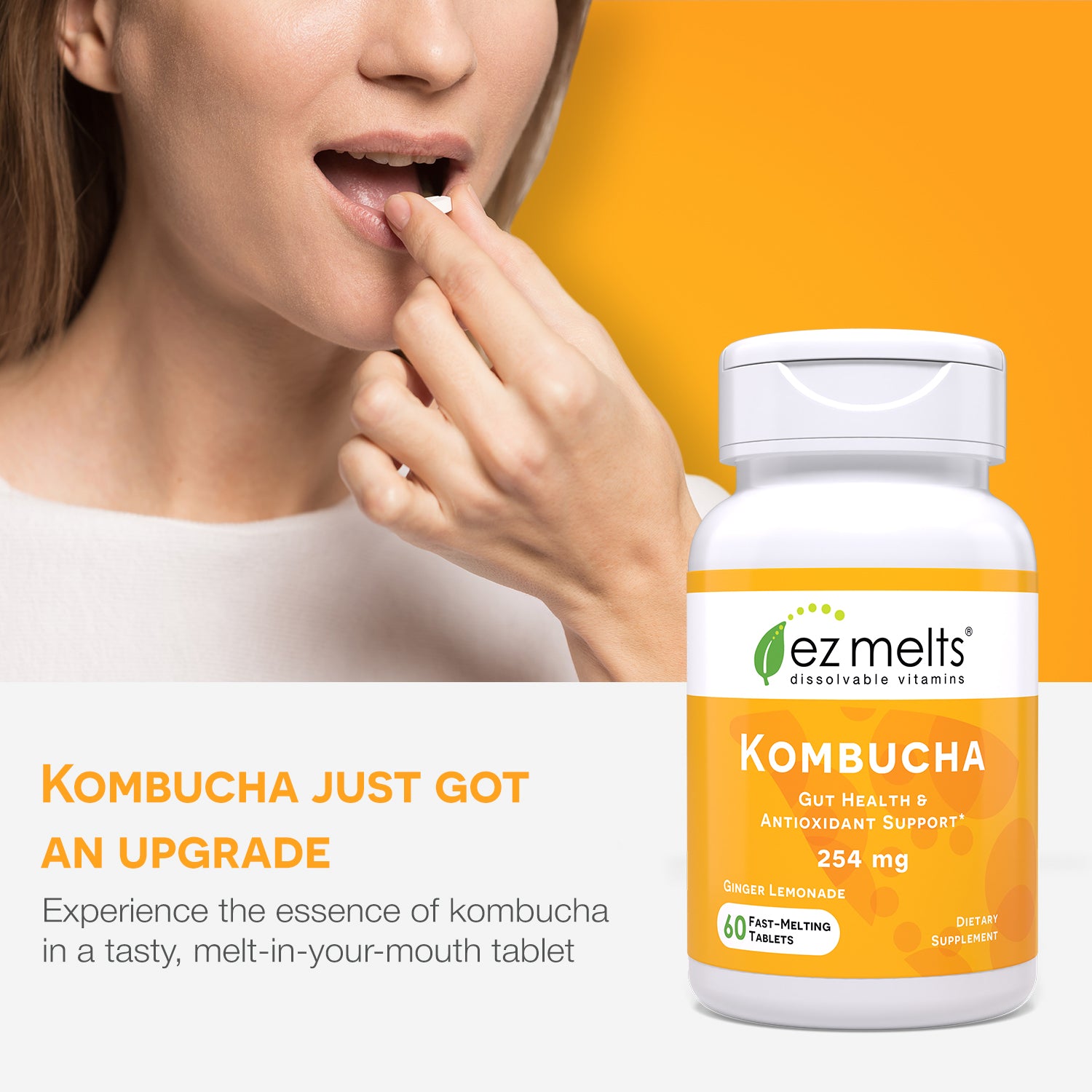 Kombucha Tablets: Dissolvable & Tasty – EZ Melts