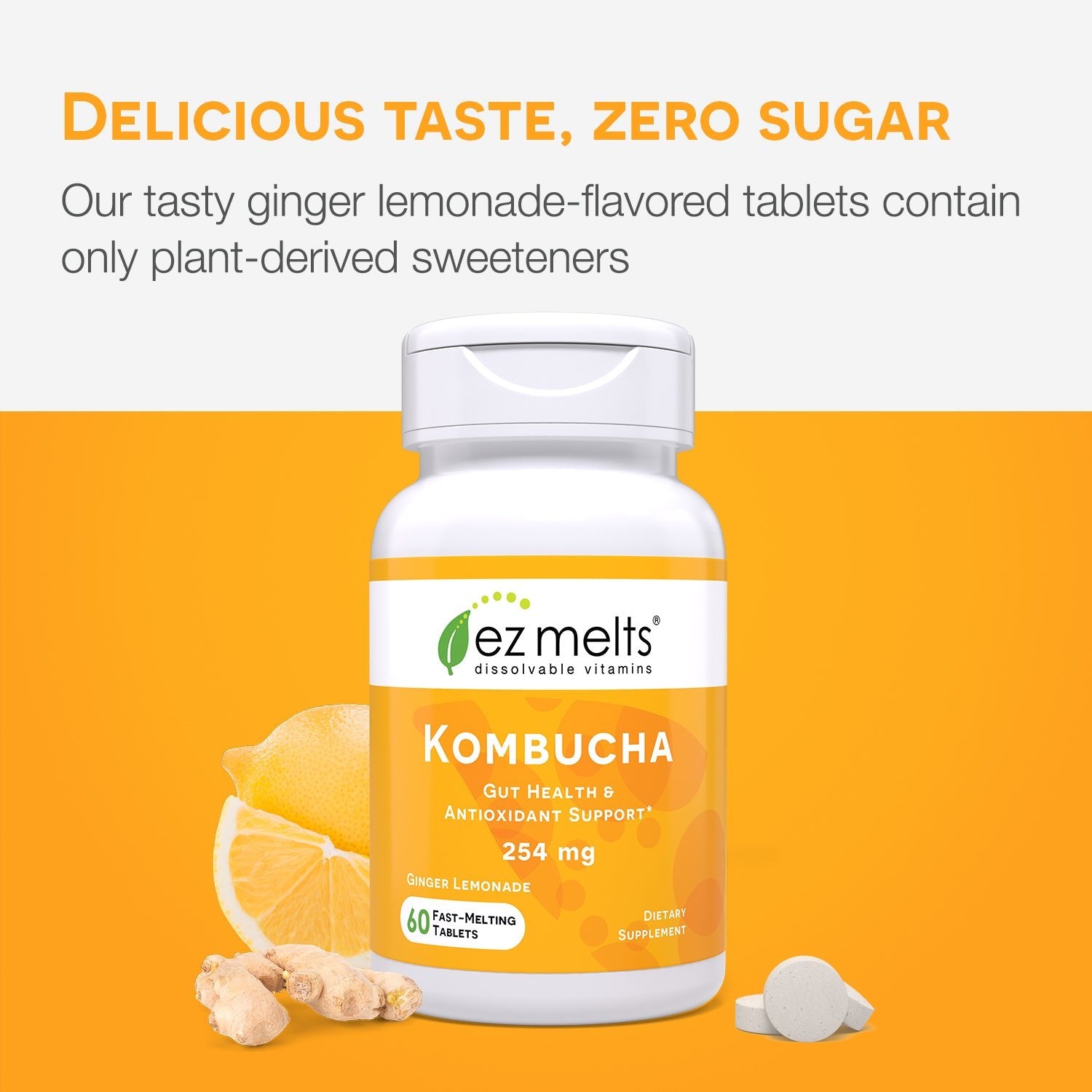 Kombucha Tablets: Dissolvable & Tasty – EZ Melts