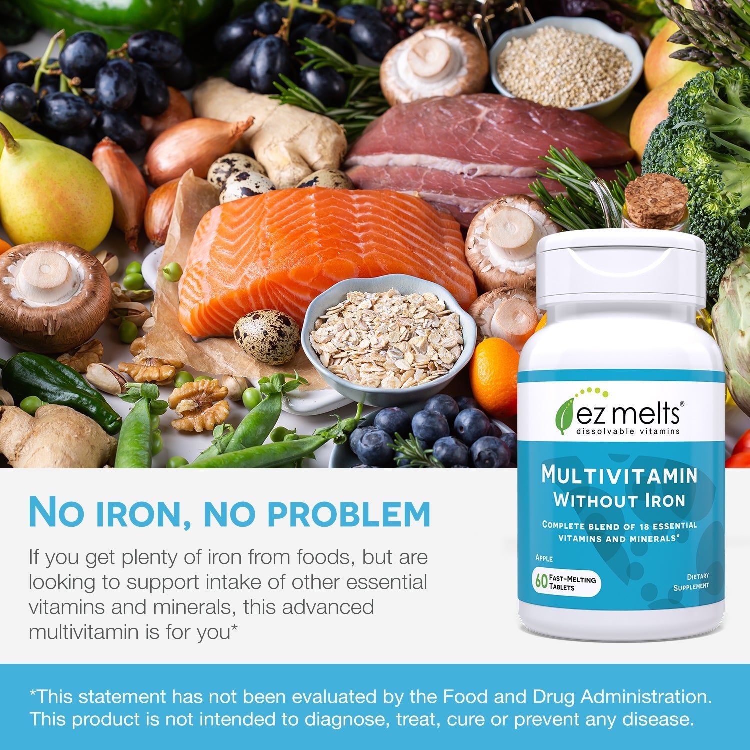 Multivitamin without Iron - EZ Melts