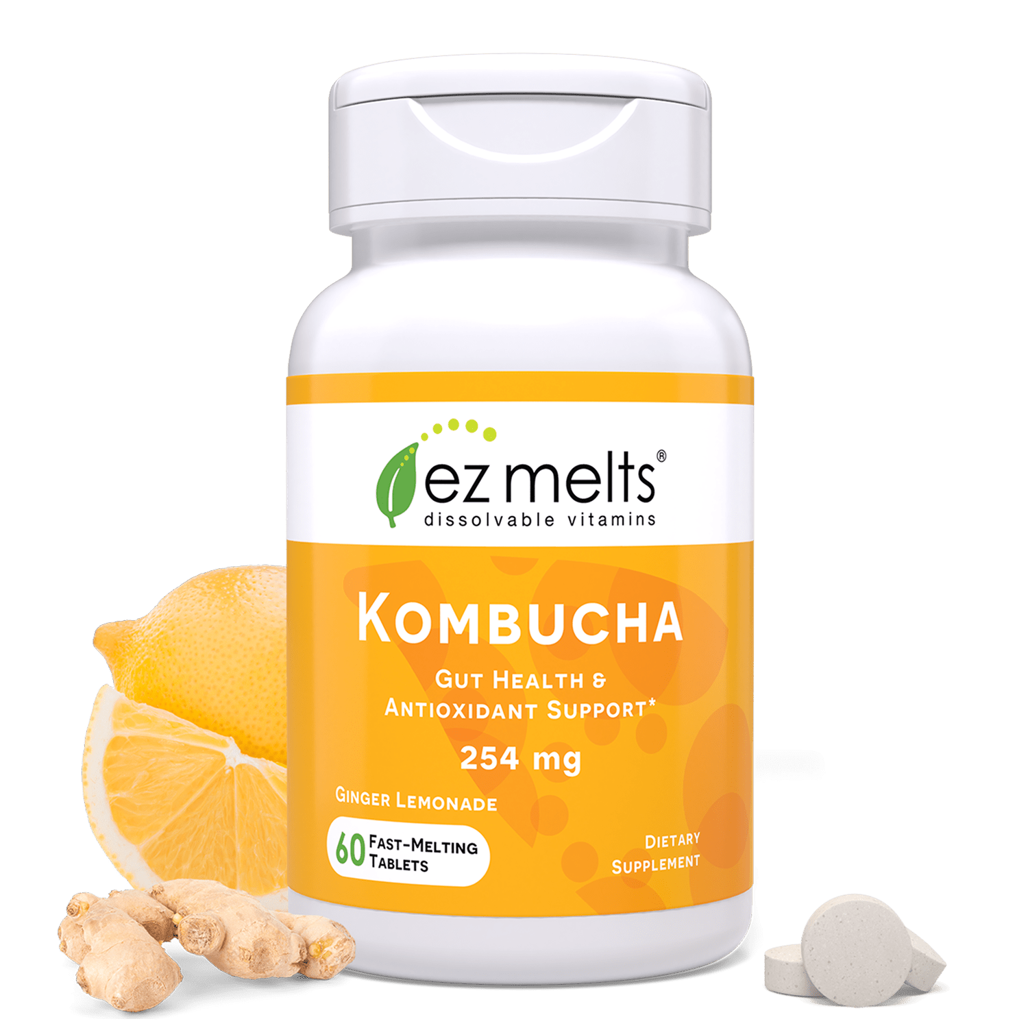 Kombucha Tablets: Dissolvable & Tasty – EZ Melts