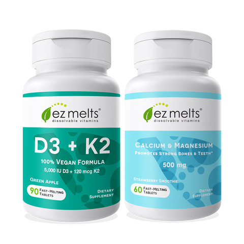 EZ Melts Dissolvable Multivitamin with Iron for Women & Men, Sugar-Free,  1-Month Supply