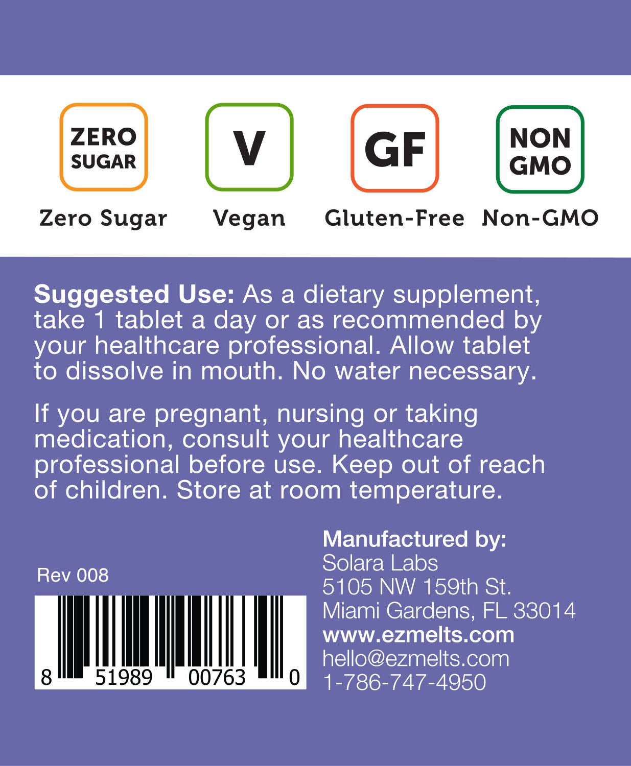 Zinc 6 - Pack - EZ Melts